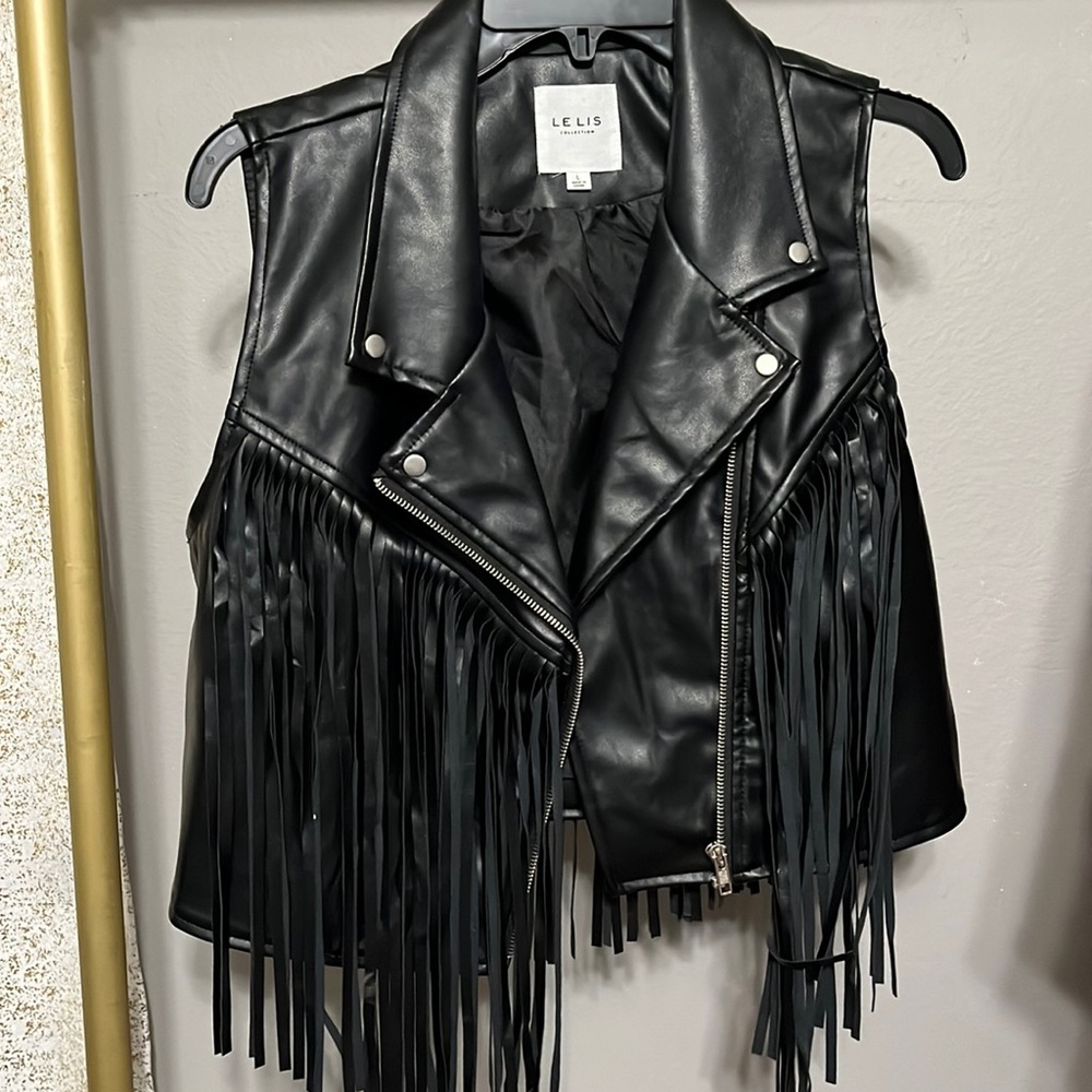 Fringe Leather Vest
